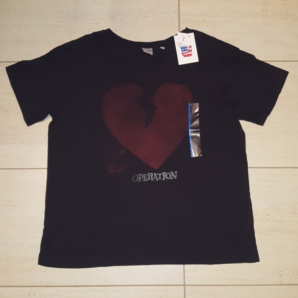Junk Food Valentine's Graphic Fun Shirt Top Large